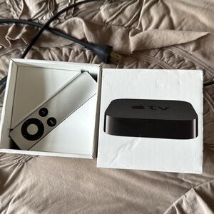 Apple TV Streaming Device with Remote - Black and White
